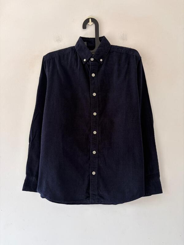 Navy blue corduroy shirt