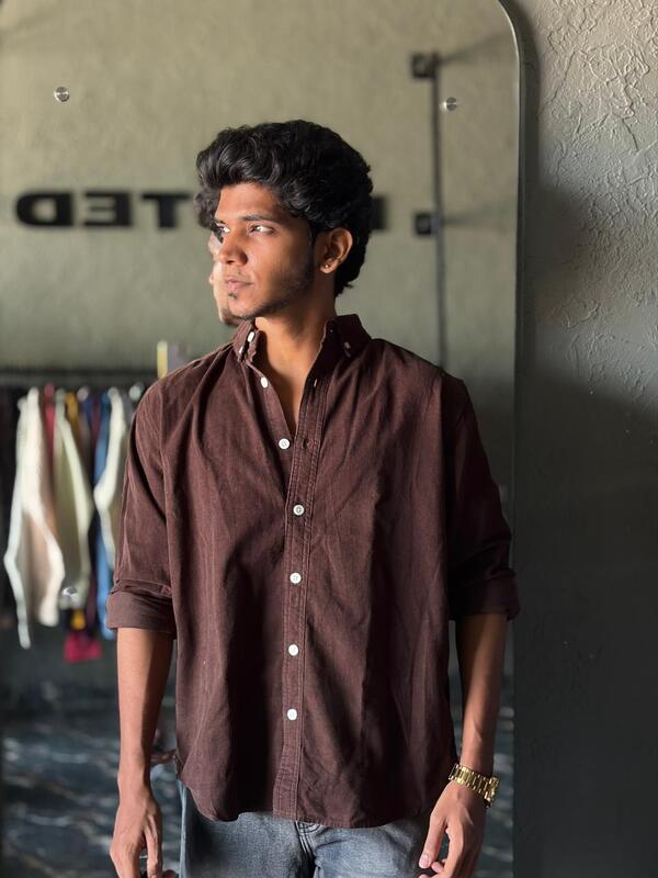 Chocolate corduroy shirt