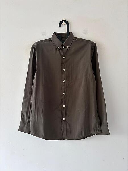 Earth olive Imp-plain shirt