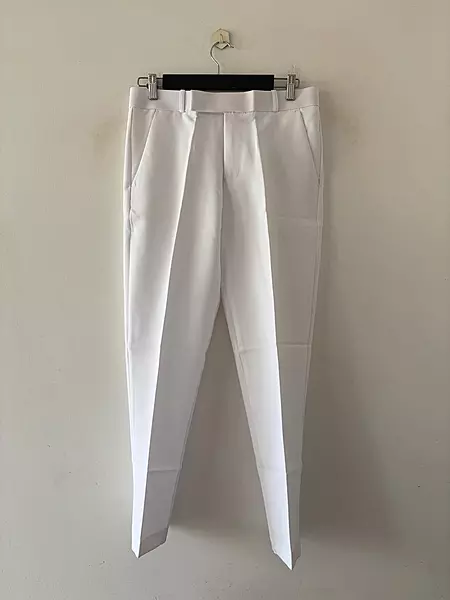 Frost white formal pants
