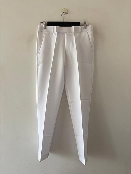 Frost white formal pants