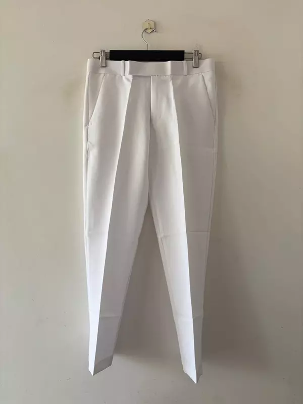 Frost white formal pants