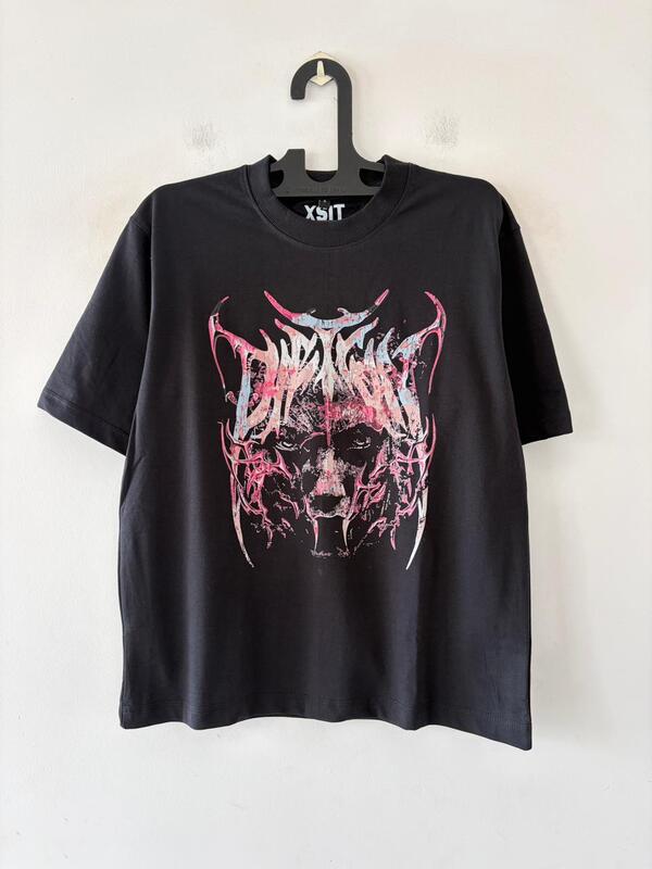 Black venom sigil oversized tee