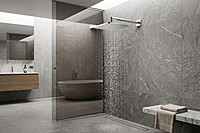 Aqua 4x4 Shower with Arm 9 Inch