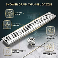 Dazzel Shower Drain Channel