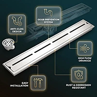 Slot Shower Drain Channel