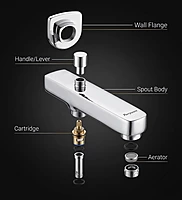 Aqua Wall Spout with Diverter