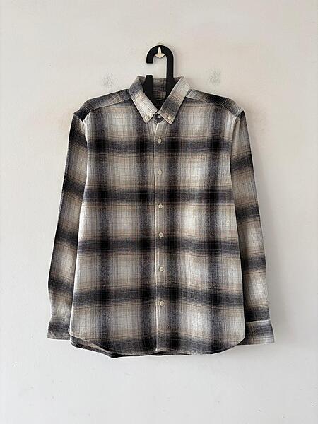 Ash grey & ivory flannels