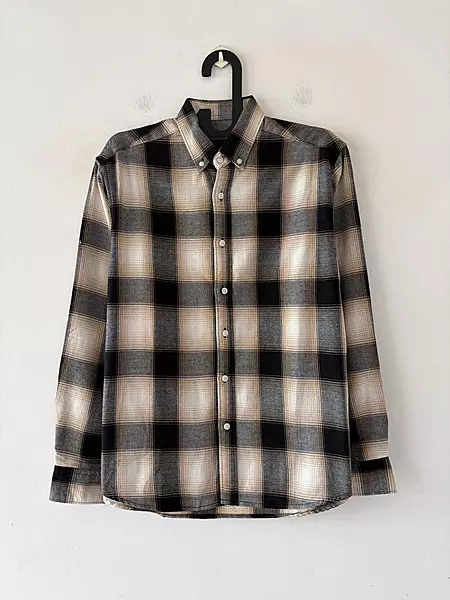 Obsidian black & sand flannels