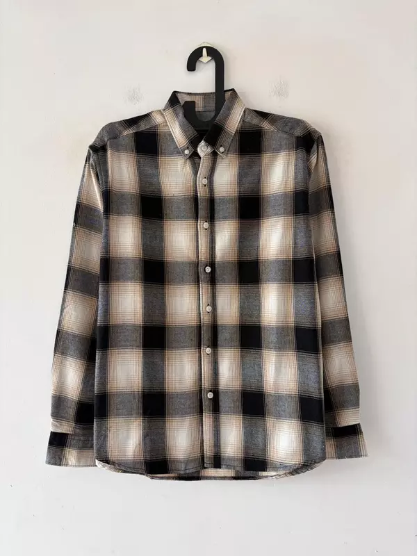 Obsidian black & sand flannels