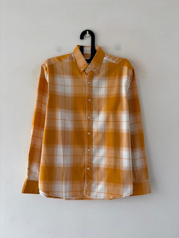 Mango yellow & dune flannels