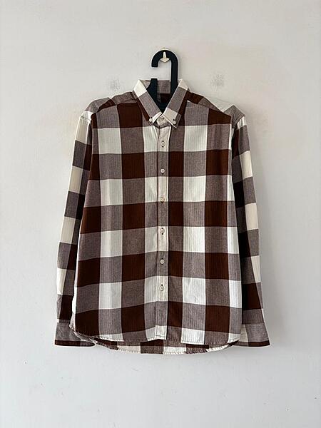Choco brown & frost block flannels