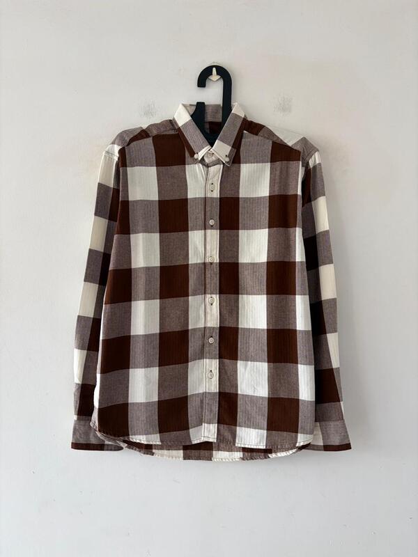 Choco brown & frost block flannels