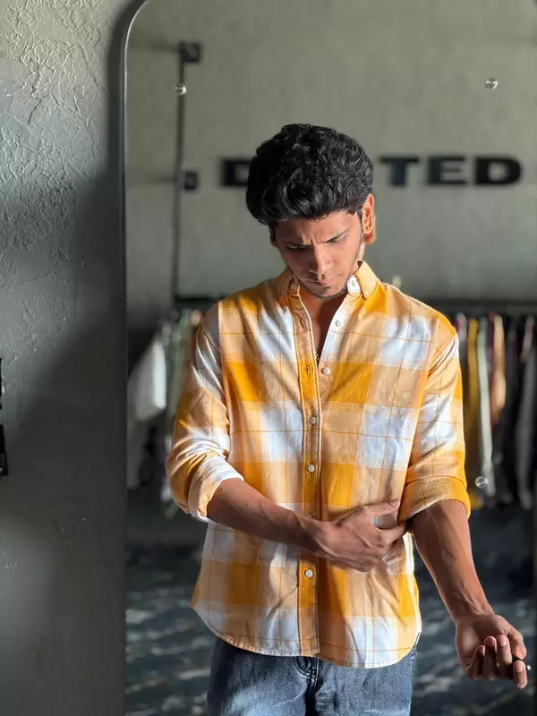 Mango yellow & dune flannels