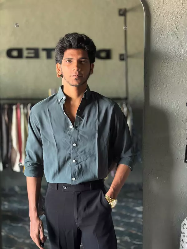 Deep emerald Imp-plain shirt