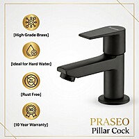 Praseo Matte Black Pillar Cock