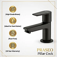 Praseo Matte Black Pillar Cock