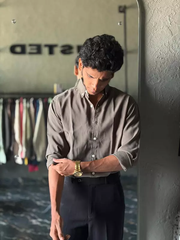 Earth olive Imp-plain shirt