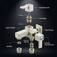 Ludo 2 in 1 Bib Cock With Flange