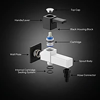 Ludo Pro Bib Cock Nozzle With Flange