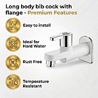 Long Body Bib Cock With Flange
