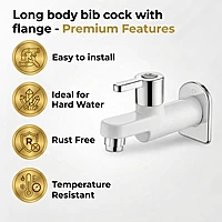 Long Body Bib Cock With Flange