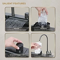 Nano Smart Kitchen Sink with Pull-Out Faucet & RO Tap