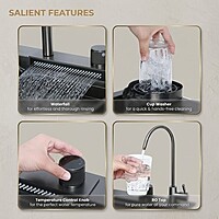 Nano Smart Kitchen Sink with Pull-Out Faucet & RO Tap