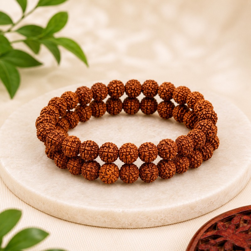 5 Mukhi Rudraksha Bracelet – Natural Nepali Rudraksha