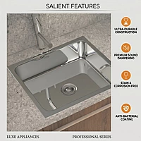 Modern Square Single Bowl Kitchen Sink