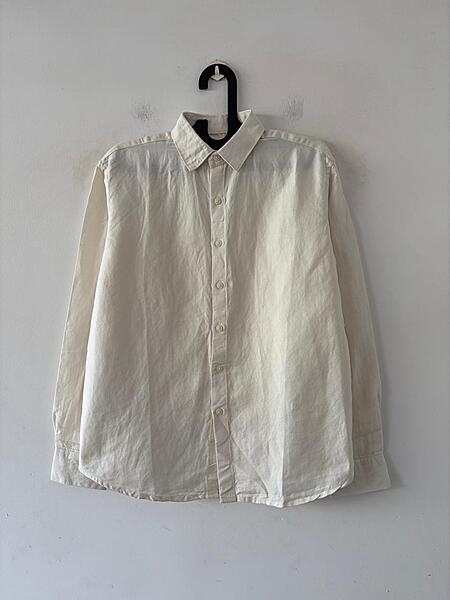 Pearl cream linen shirt