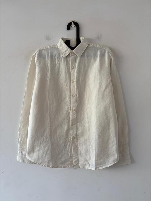 Pearl cream linen shirt