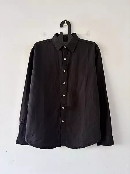 Noir coal linen shirt