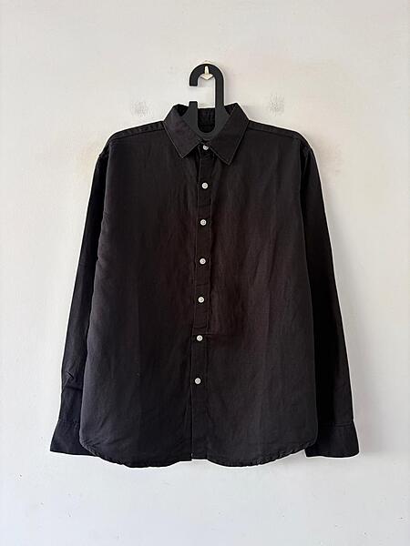 Noir coal linen shirt