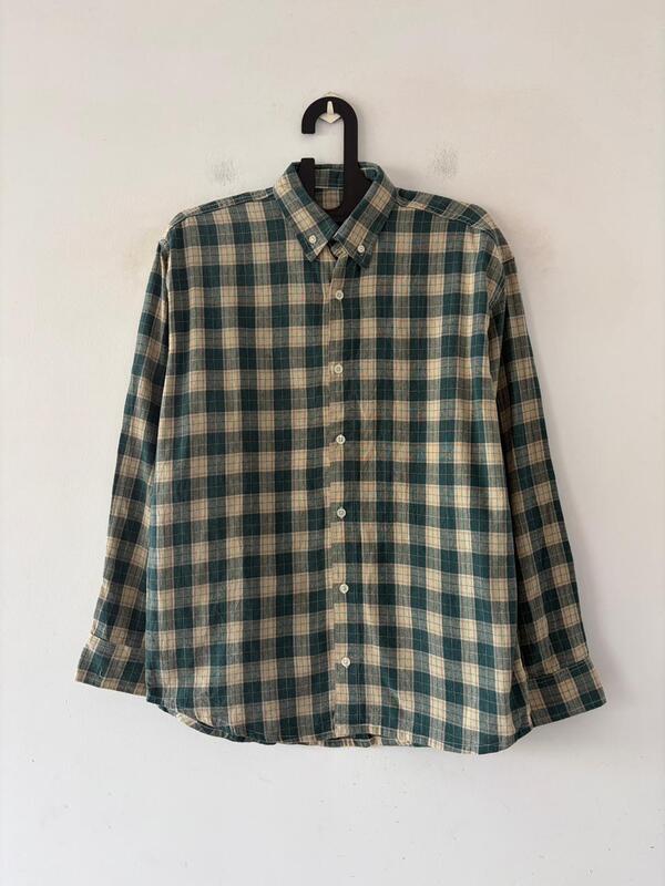Forest beige check shirt