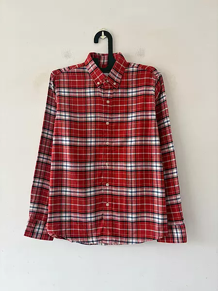 Crimson red & frost flannels