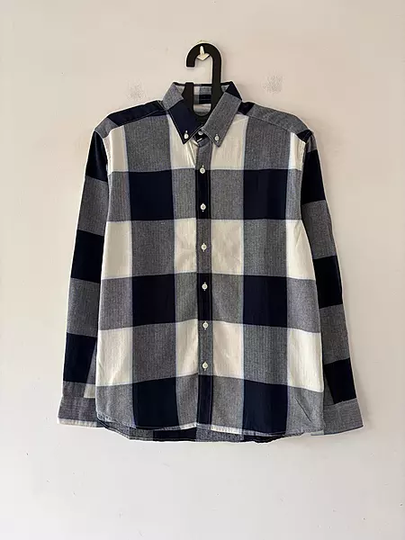 Midnight & stone white flannels