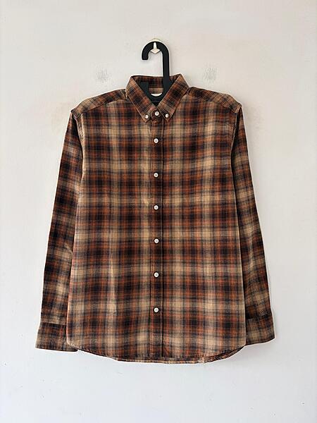 Rustic brown & dune flannels