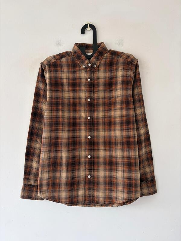 Rustic brown & dune flannels