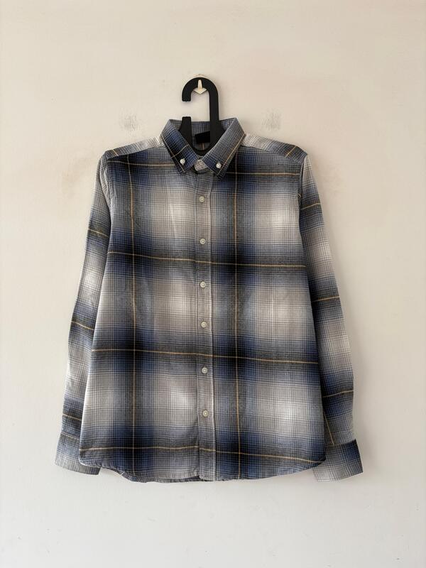 Steel blue & sand mist flannels