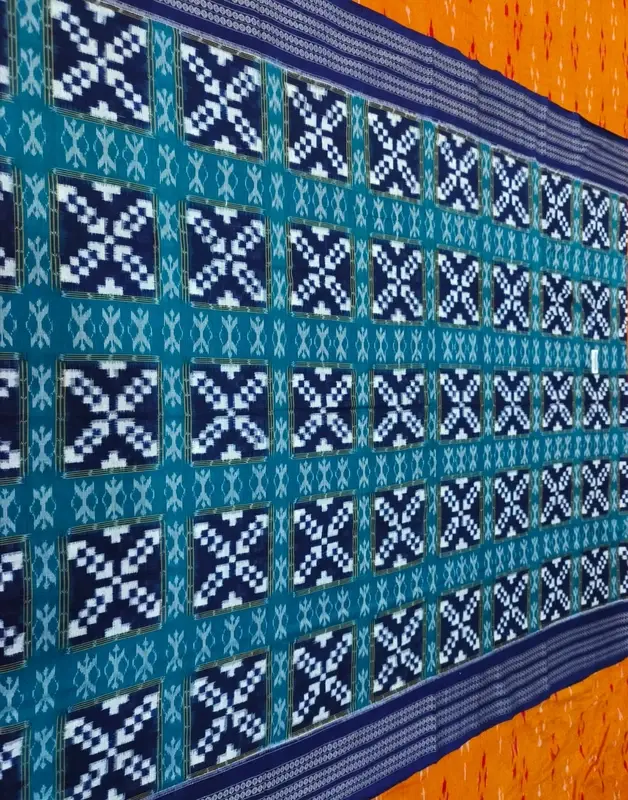 CROSS SAKTA SAREE-SEAGREEN