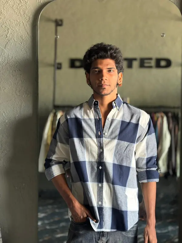 Midnight & stone white flannels