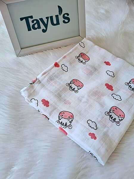 Muslin Bath towel cow(75*75 CM)