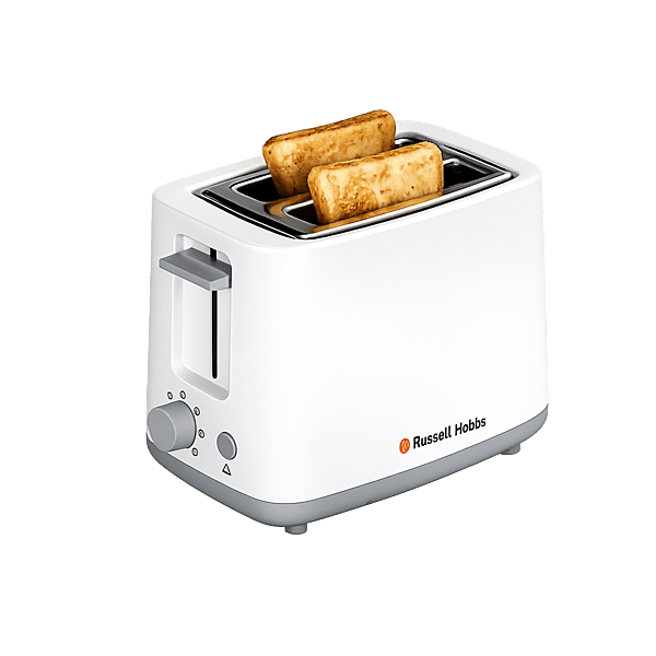 Toaster Russell Hobbs Popup 2 Slice 16600 Classic White Toaster Russell Hobbs Popup 2 Slice 16600 Classic White