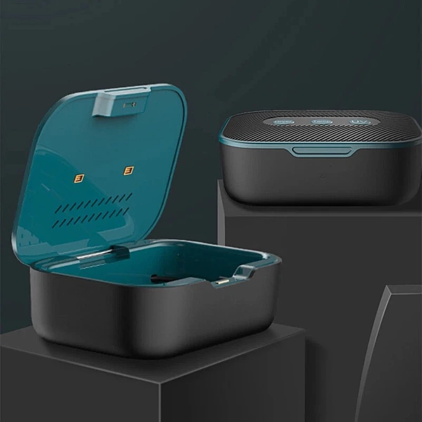 Digital Hearing Aid Dryer & Cleaner – UV Drying Case with Charger