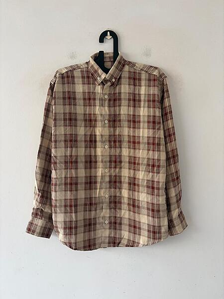 Crimson sand check shirt