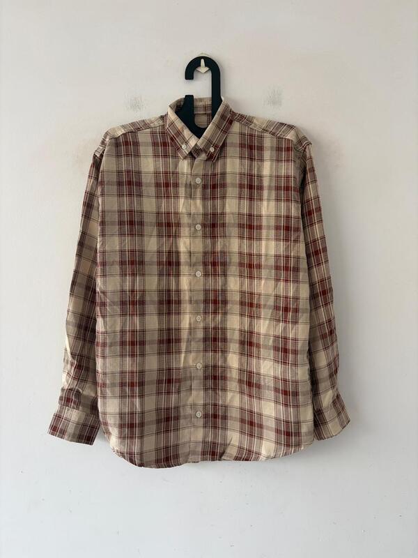 Crimson sand check shirt