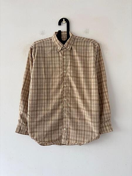 Taupe mist check shirt