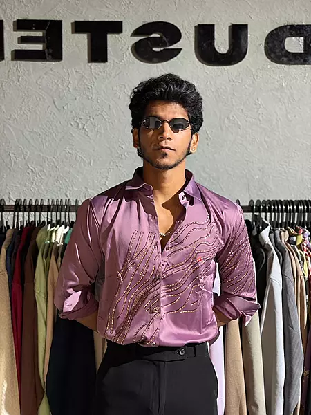Rose gleam designer shirt