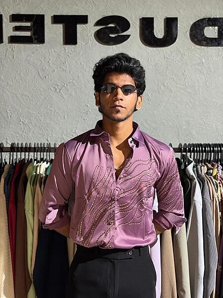 Rose gleam designer shirt